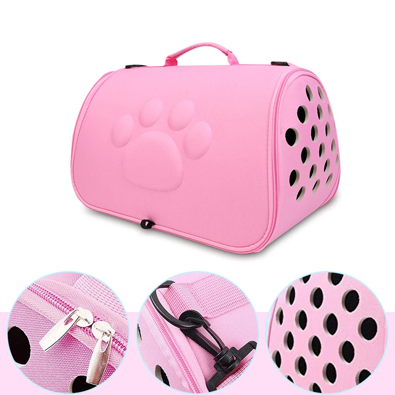 

Foldable Pet Dog Carrier Cage Breathable Cat Handbag With Pet Water Bottle Outdoor Pet Transport Tool Travel Puppy Carrying Bags