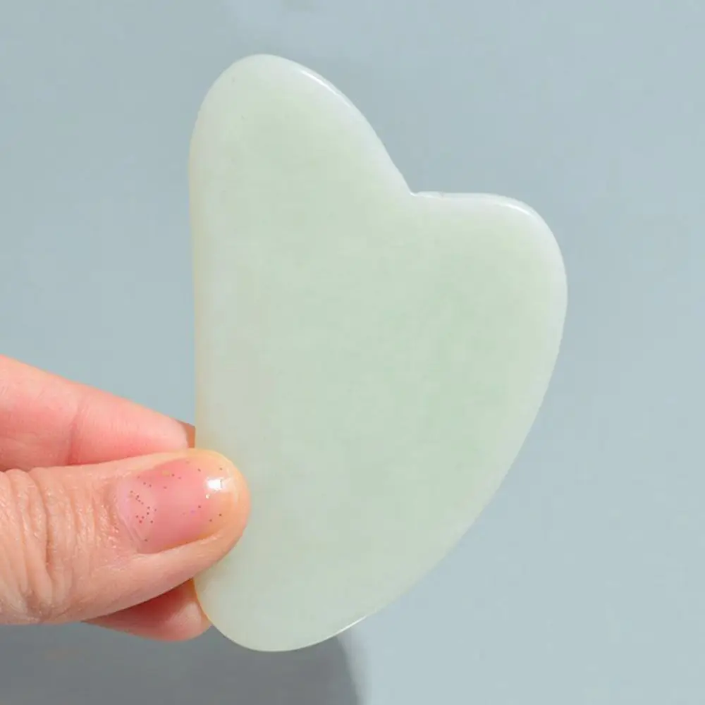 

Face Massager Natural Jade Gouache Scraper Gua Sha Stone For Facial Lifting Neck Thin Acupuncture Therapy Skin Detox Beauty Tool