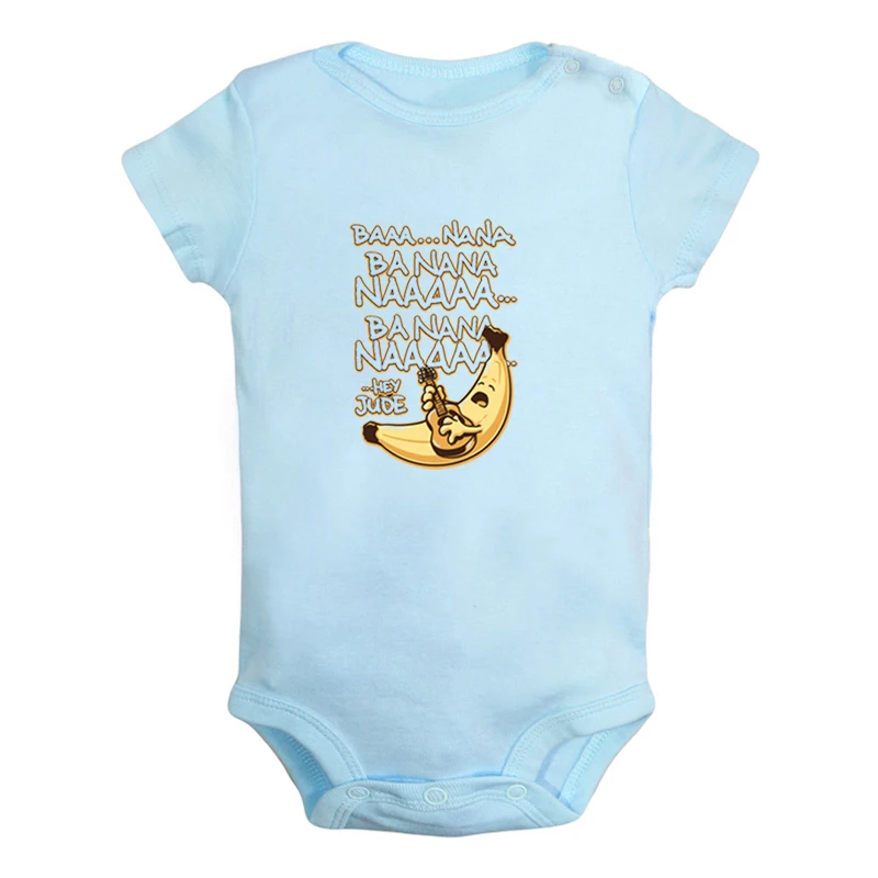 Детский комбинезон с принтом банан на гитаре |