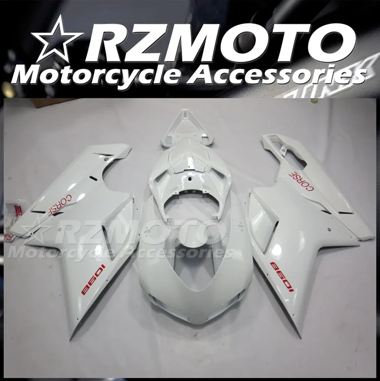 

Injection New ABS Fairings Kit Fit For Ducati 1098s 848 evo 1198 2007 2008 2009 2010 2011 2012 body set white
