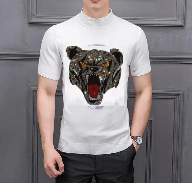 

Свитер Стразы, Мужской Повседневный пуловер с круглым вырезом, мужской вязаный пуловер с камнями и бриллиантами, модный джемпер для осени и зимы, свитера