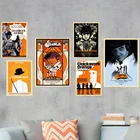 Заводной Оранжевый Классический Кино художественный плакат на холсте декоративный плакат Настенная Наклейка Нежный домашний декор бара