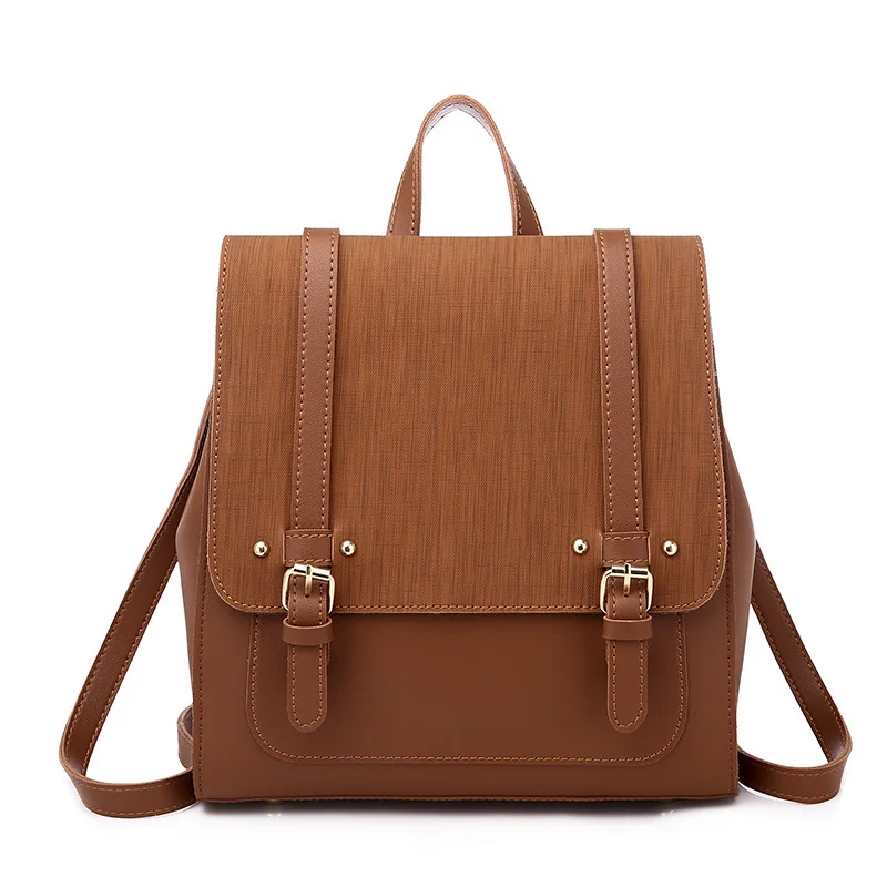 

New Women Backpack PU Leather Backpack Large Capacity Travel Backpacks Shoulder Bags Fashion School Bags for Teenage Girls