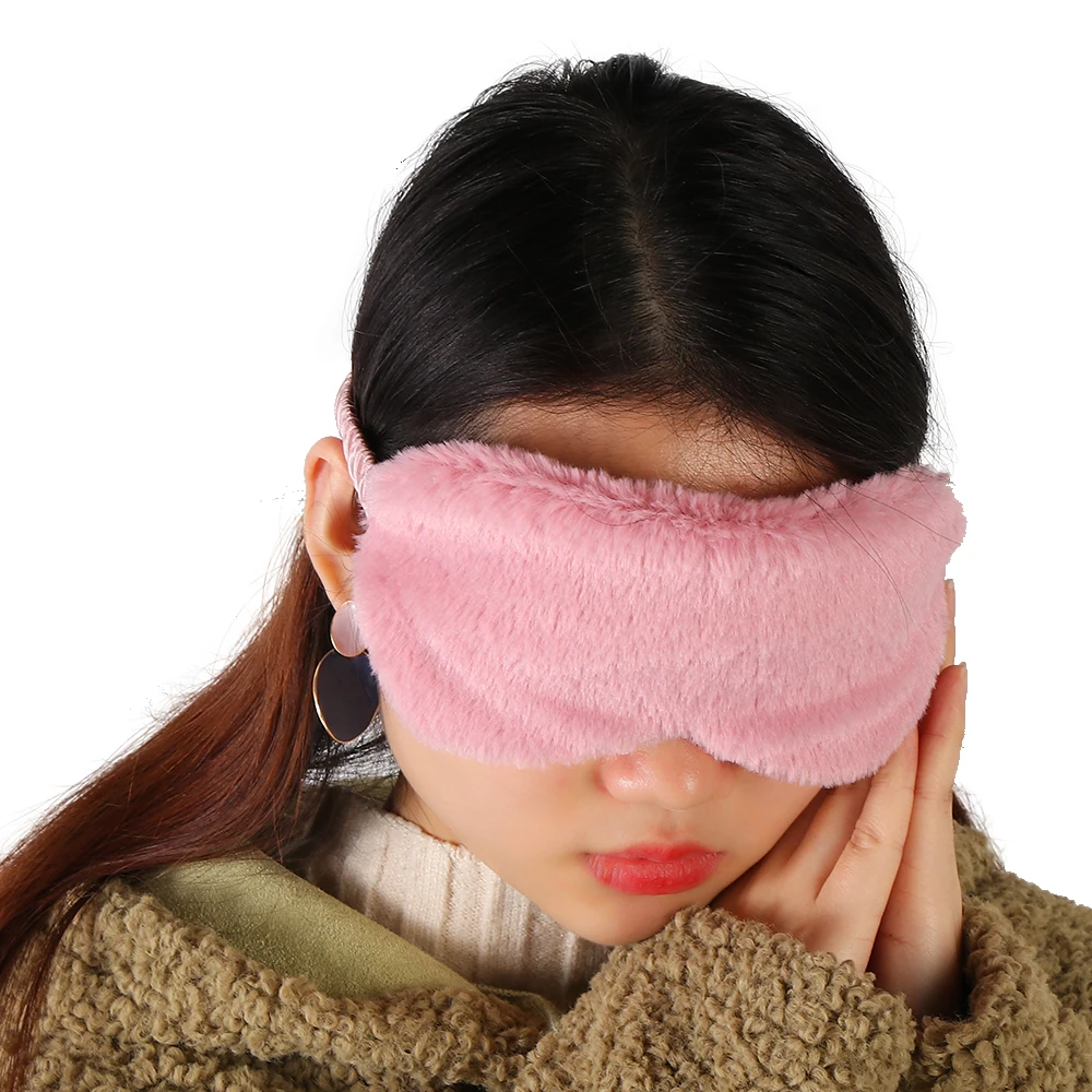 Лидер продаж модные мягкий милый плюшевый чехол для глаз маска сна из