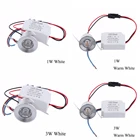 Новинка, 1 Вт3W LED белыйтеплый белый свет, переменный ток 85-265V мини поверхностного монтажа светильник со светодиодной лампой мощностью светильник Ювелирный Кабинет светильник светодиодный мини-прожектор светильник