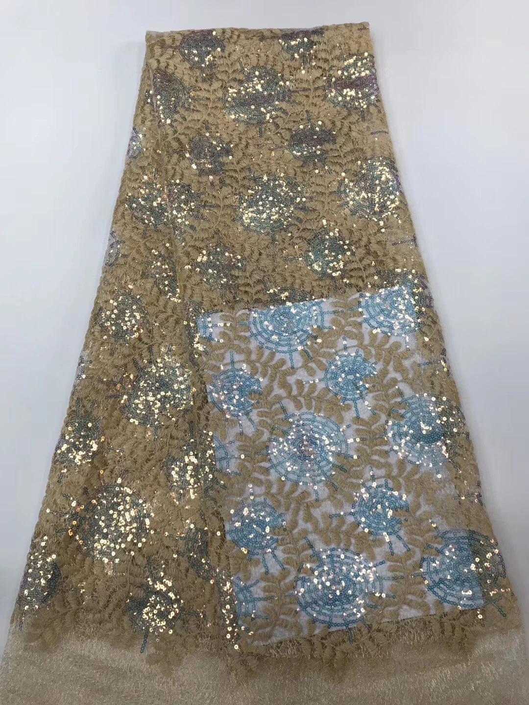 

Нигерия вышивка блестками новейший африканский кружевной материал 2022 высококачественное платье французская фотография ZX37791