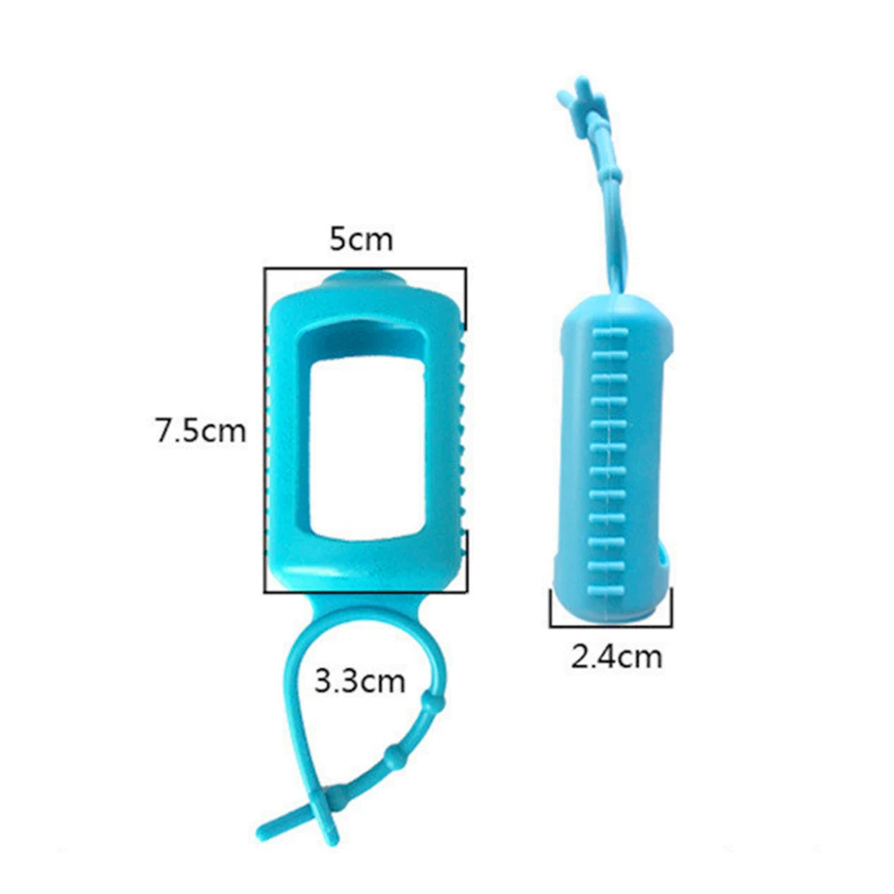 

Silicone Sleeve Refillable Bottle with Travel Plastic Clear Keychain Portable Flip Cap Bottle For Travel Outdoor Activities