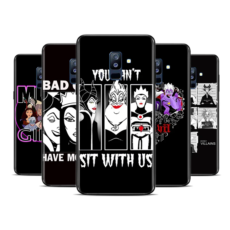 

Disney villains combo For Samsung Galaxy A9 A8 Star A8S A7 A6 A6S A5 A3 Plus 2018 2017 2016 A750 Black Phone Case