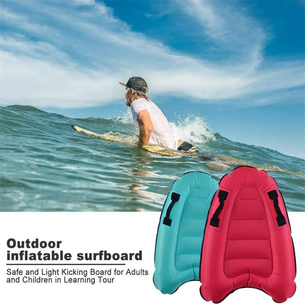 

Outdoor Inflatable Surfboard Buoy Kickboard Kids Safe Sea Surfing Board Party Adult Child Summer Water Sports Swimming Surfplank