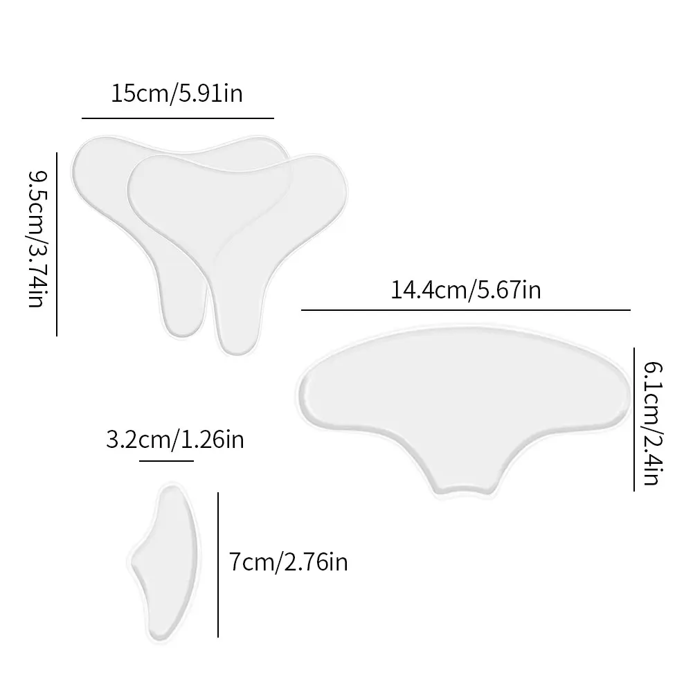 

5PCS Reusable Silicone Wrinkle Removal Sticker Face Forehead Neck Eye Sticker Pad Anti Wrinkle Aging Skin Lifting Care Patch