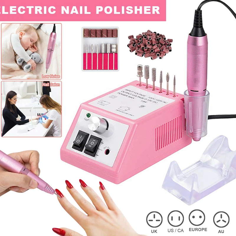 

Professional Nail Drill Electric Finger Toe Manicure File Treatment Machine Nail Polisher KG66