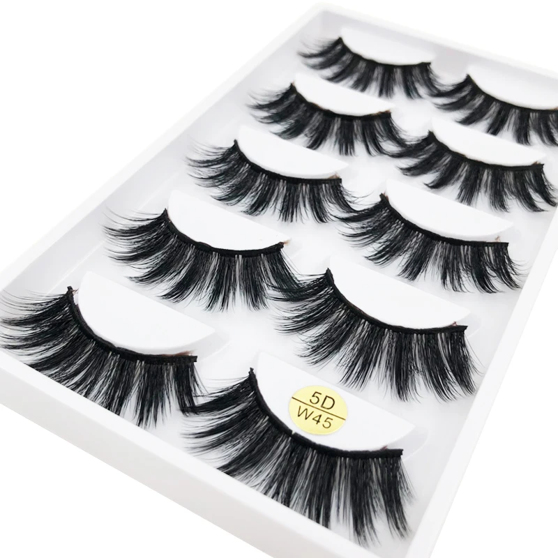 Flash Girl 5 пар 5D объемные норковые ресницы Индивидуальные для наращивания ресниц