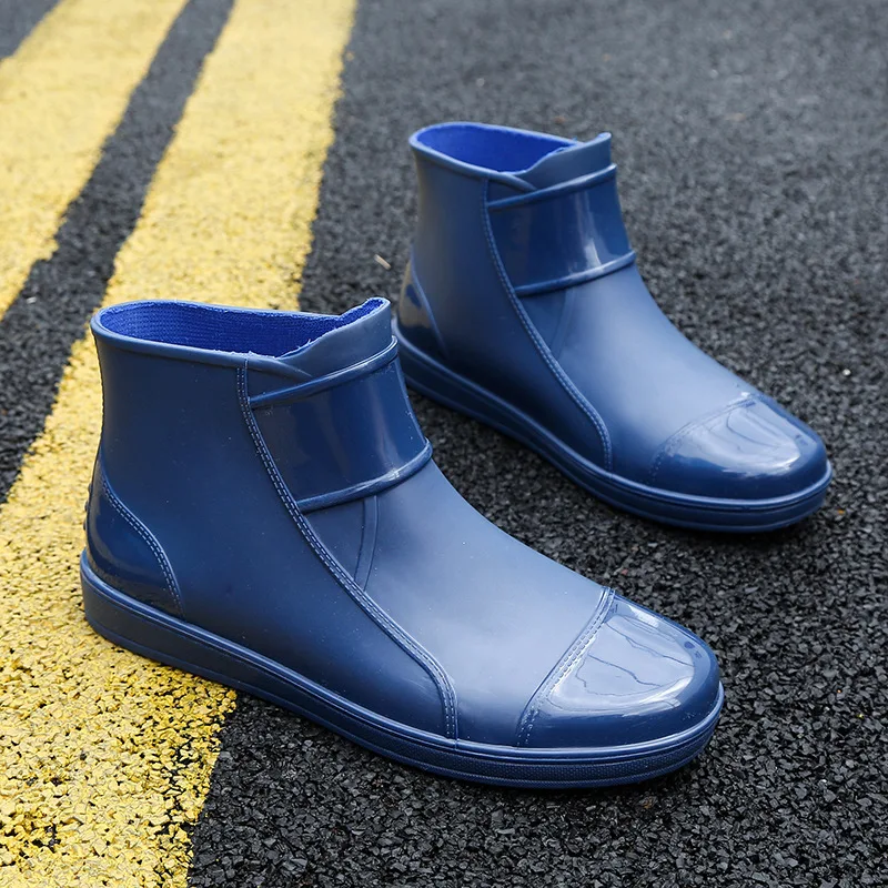 

Men's Boots Waterproof Men's Rain Boots Classic Men's Ankle Work Boots Outdoor Non-slip Boots Short Men's Fishing Water Shoes