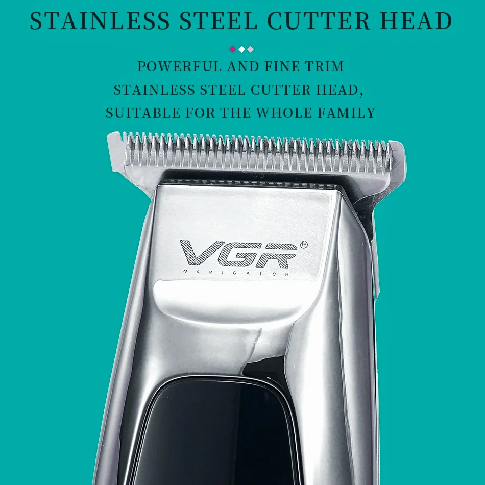 VGR Hair Cutting Machine Electric Hair Clipper Professional Hair Trimmer For Men Bald Haircut Machine USB Charging Barber V-093 enlarge