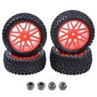 4 шт.упак. радиоуправляемые шины и колесные диски 12 мм, шестигранная вставка из пены для 110 машинок-багги, подходит для HSP XSTR Warhead Redcat Tornado S30 Shockwave Nitro