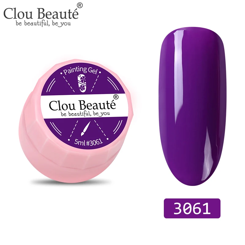 3061 Clou Beaute 72 цвета гель-краска УФ/светодиодный гель для ногтей замачиваемый дизайн ногтей светодиодный лак для ногтей УФ-гель для ногтей DIY Краска паук гель лак - Цвет: 3061