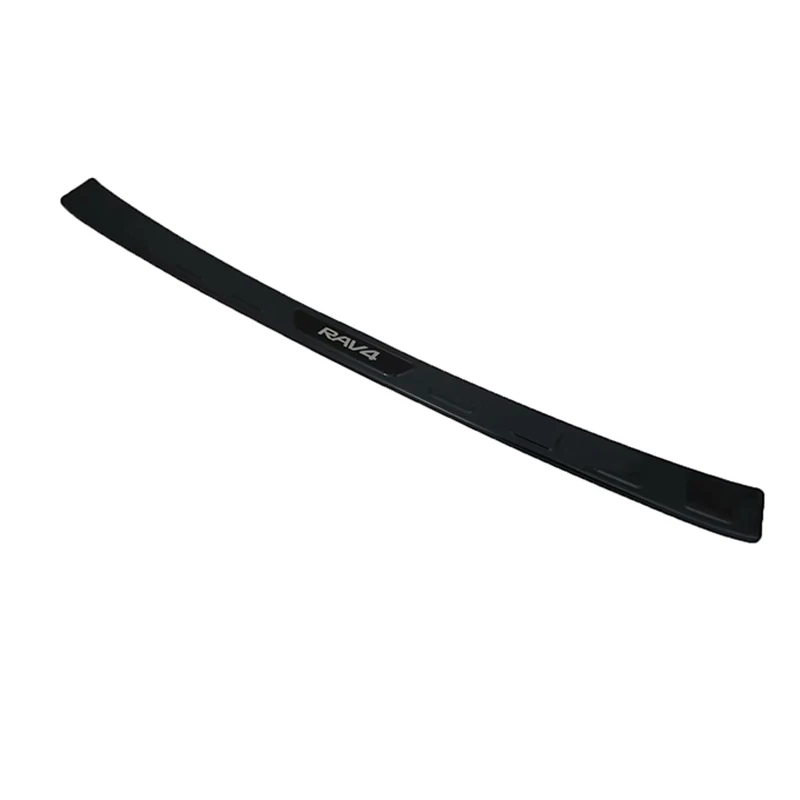 

High Quality Black Titanium Car Rear Bumper Sill Guard Protector Trim Cover Sticker Plate for Toyota RAV4 2019 2020