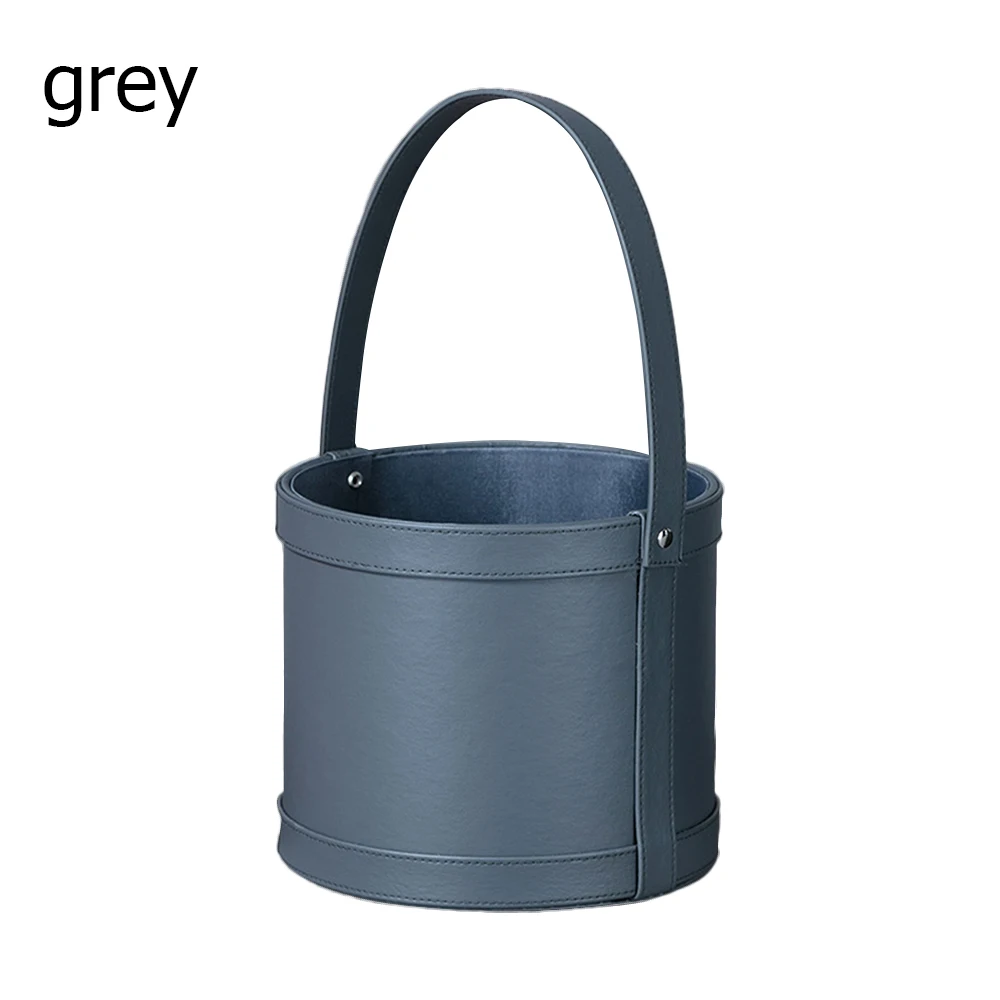 B-Grey Коробки для цветов букет цветочный упаковочная коробка круглая коробка для свадебного торта Прозрачная ПВХ кожа цветок подарок пылезащитный выставки - Цвет: B-Grey