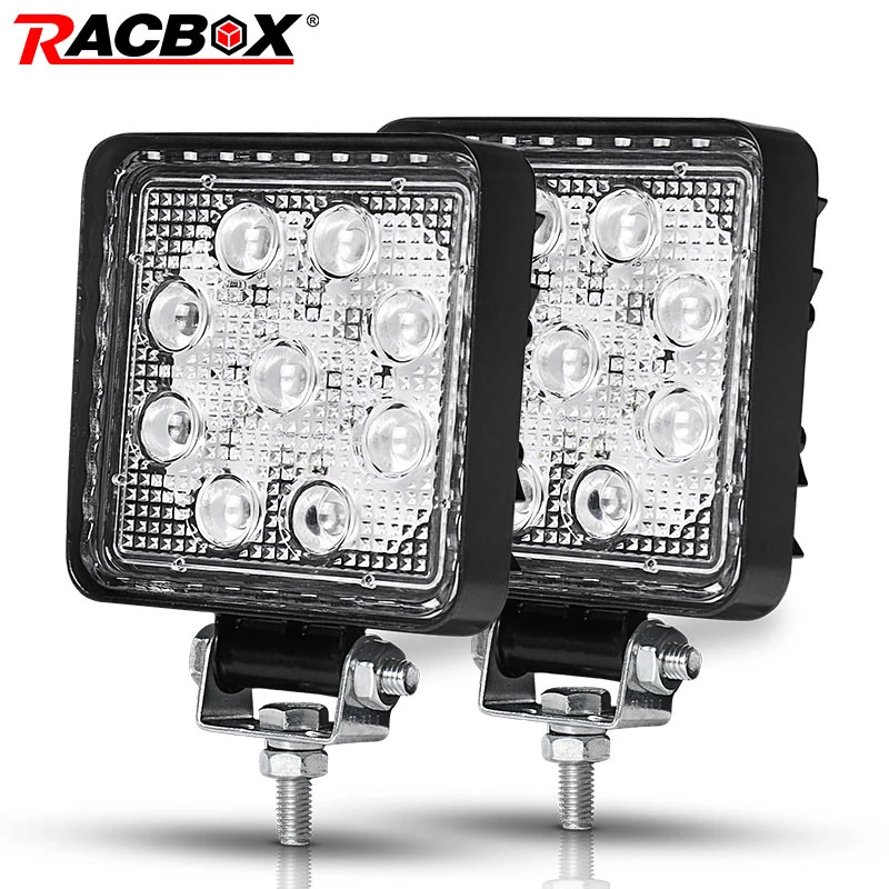 2 шт. 4 дюйма 4D 12 В 27 Вт светодиодный внедорожный рабочий светильник головной