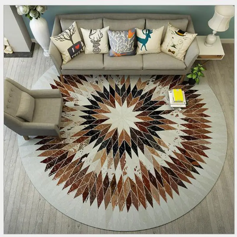 

Декоративный коврик для гостиной, Нескользящие геометрические напольные коврики для спальни, современный декор для комнаты, кухни, входной...