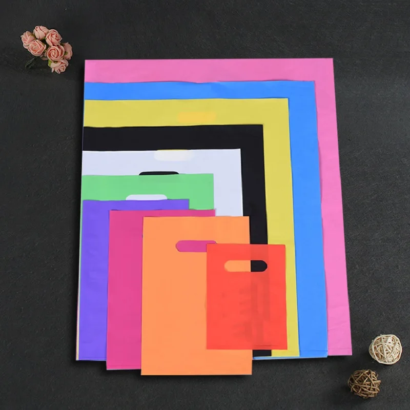 Пластиковые пакеты для покупок подарков полиэтиленовый пакет упаковки товаров