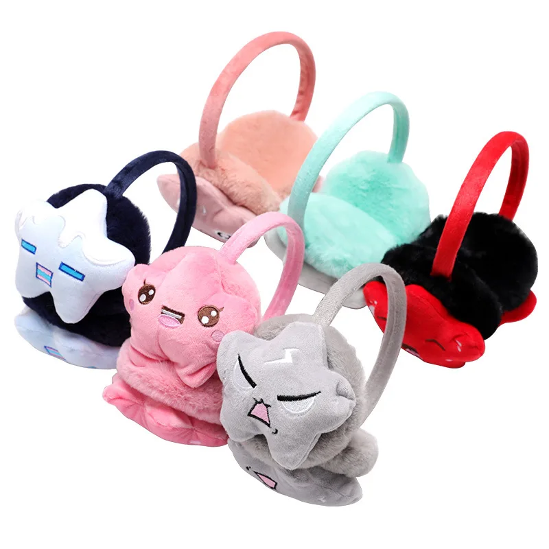 Детские меховые наушники теплые для мальчиков девочек с кошачьими ушками