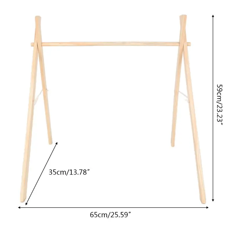 

Nordic Simple Wooden Fitness Rack Children Room Decorations Baby Play Gym Bar