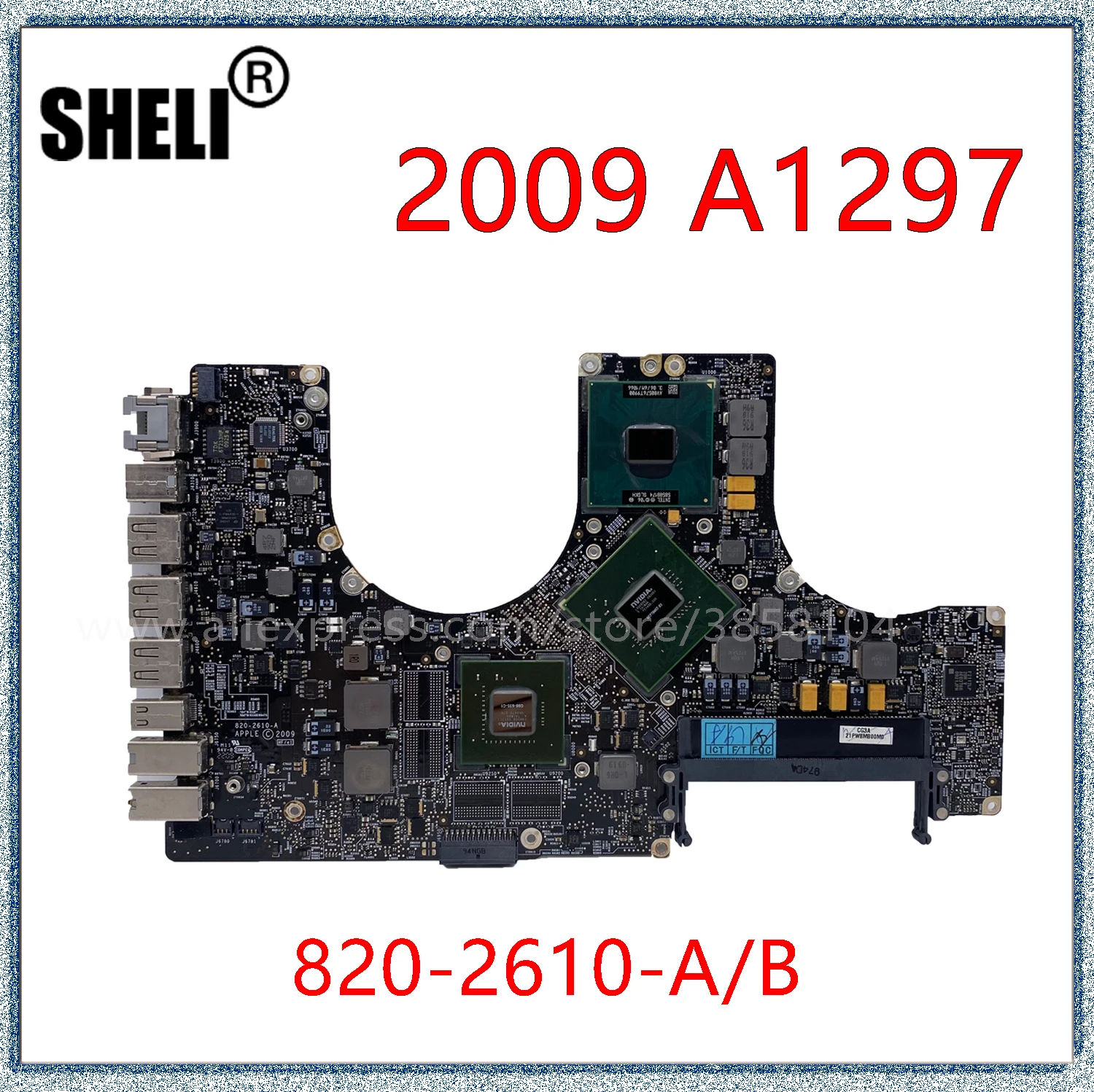 2009 A1297 материнская плата для Macbook Pro 17 &quotоригинальная 2 8 ГГц 3 06 EMC 2329 820-2610-A 820-2610-B -