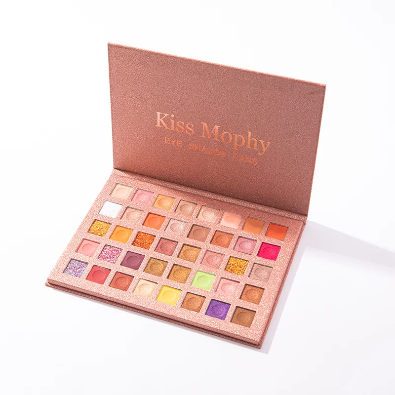 40 цветов матовые тени для век палитра блестящие водонепроницаемые Длительное