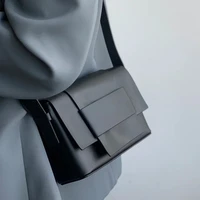 winter women shoulder bag soft hand woven pu leather rhombic square envelope bag high sense leisure versatile fashion waist bag