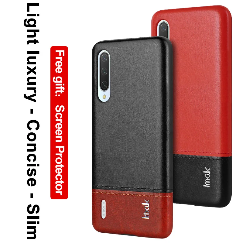 Роскошные Чехлы Imak Ruiyi для Xiaomi MI 9 Lite A3 MIA3 CC9e CC9 тонкий чехол задняя крышка телефона