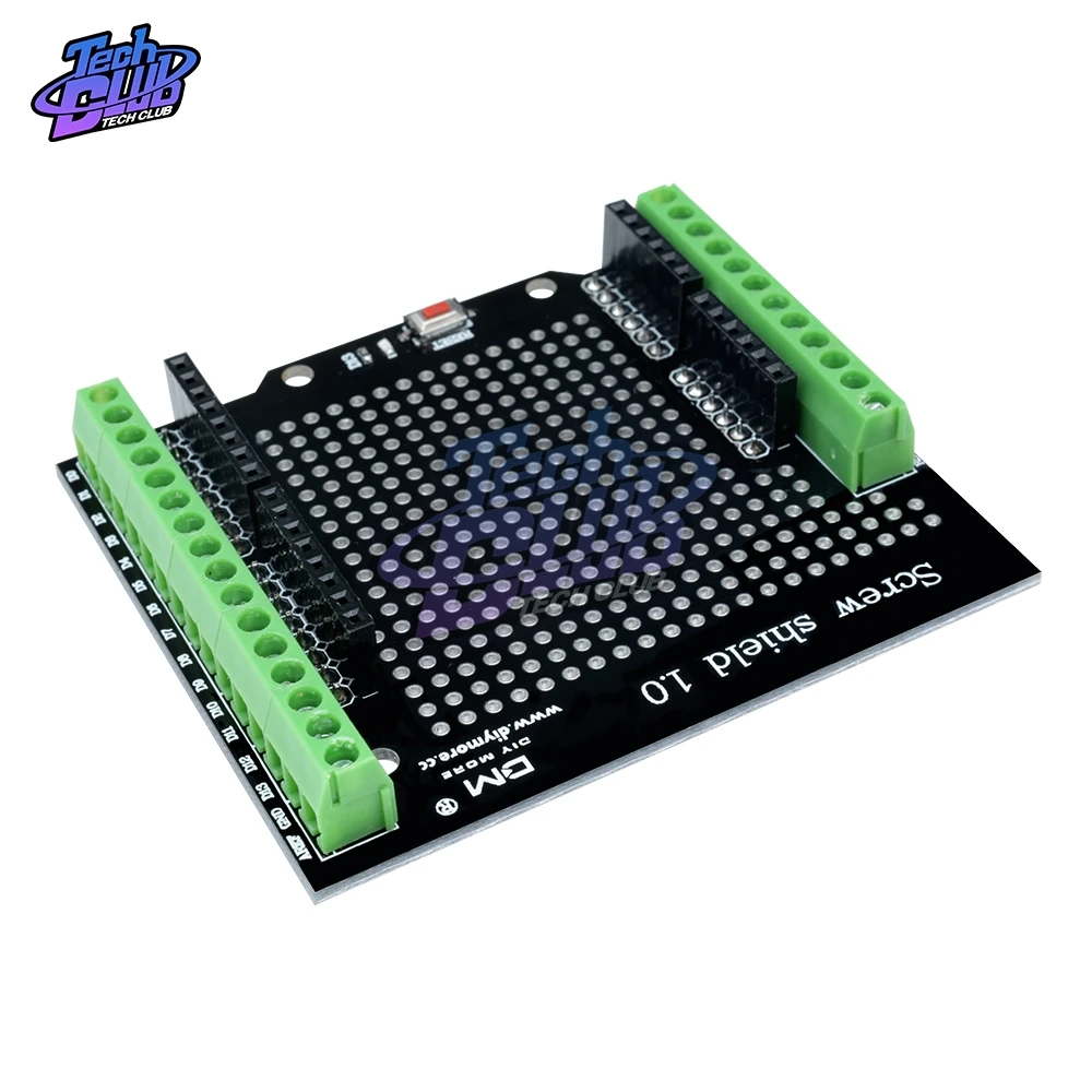 Винтовой щит Proto для Arduino кнопка сброса открытого исходного кода