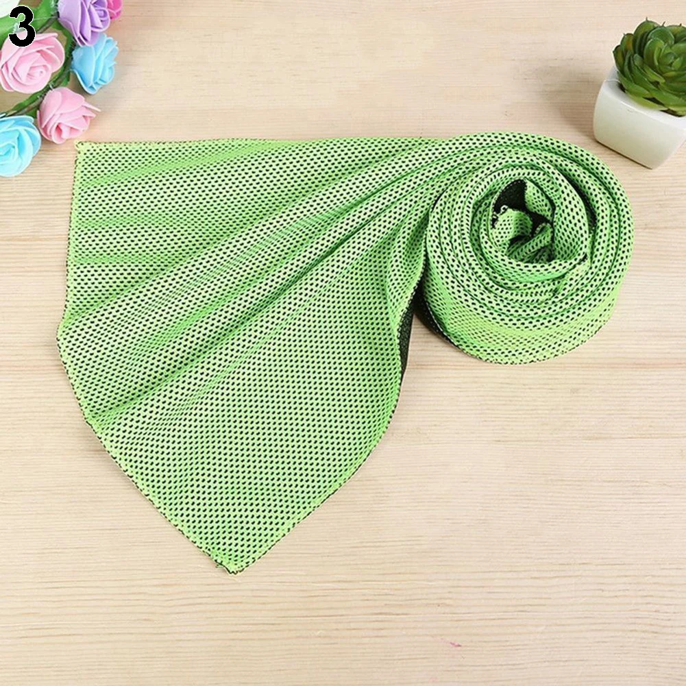 New Sports Ice Towel Reusable Enduring Cooling Quick Dry Instant Cold Chilly Pad Sweat Tool Running | Дом и сад