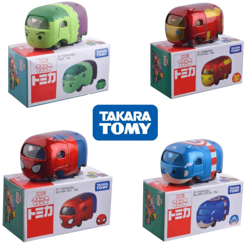

Автомобиль TOMY из сплава серия супергерой Marvel модель Капитана Америка Человек-паук Халк модель автобуса игрушка милый Изысканный детский по...