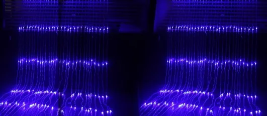 Светодиодная гирлянсветильник занавеска Водопад 6 м * 3 640 светодиодов|curtain lights|string