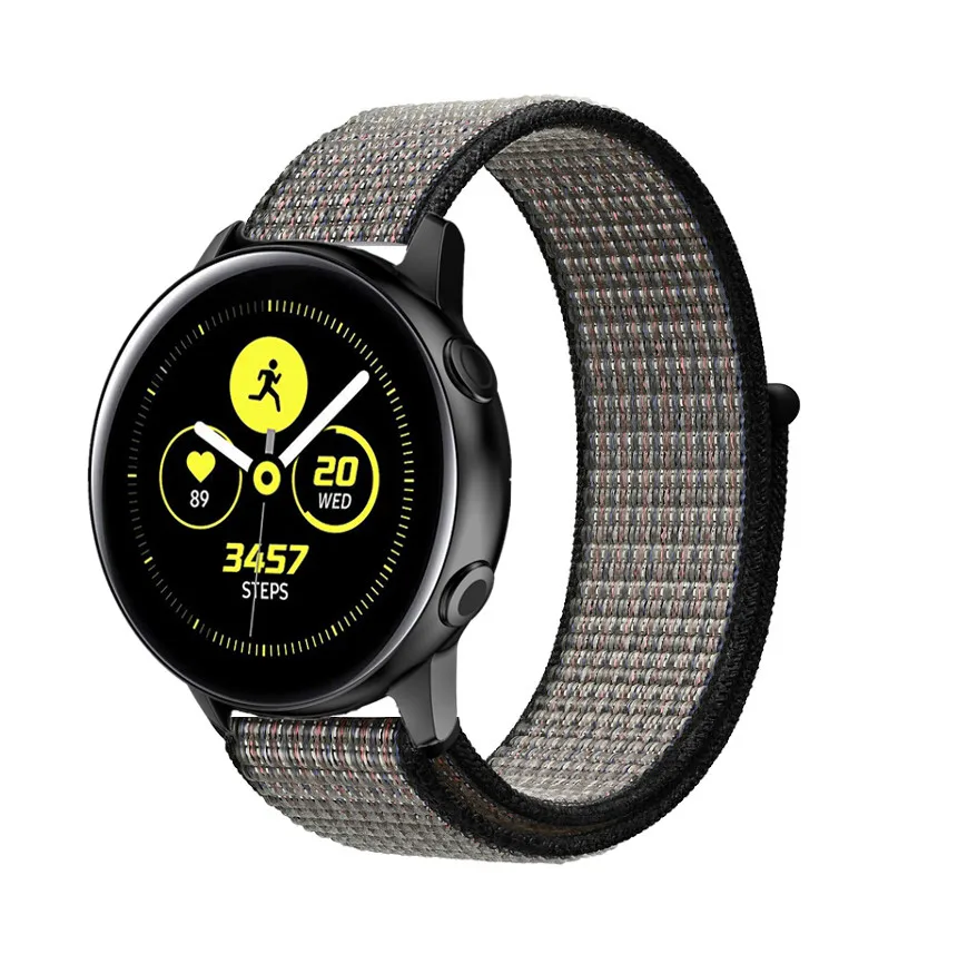 royal pulse Переключатель, нейлоновый ремешок для наручных часов Xiaomi huami amazfit bip huawei часы GT 20/22 мм, ремешок для samsung Шестерни S3/S2 galaxy Watch active2 42 мм 46 мм - Цвет ремешка: royal pulse