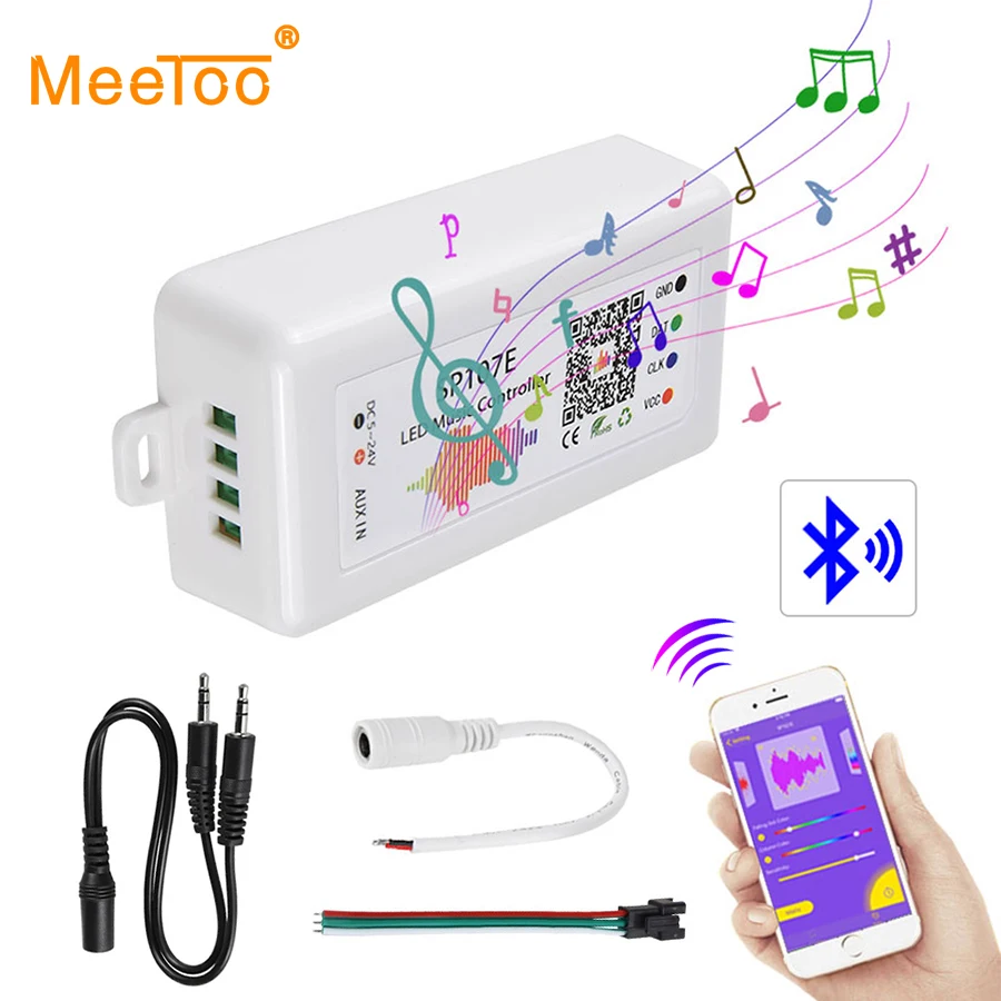 Светодиодный Bluetooth-контроллер SP107E полноцветная светодиодная лента RGB с