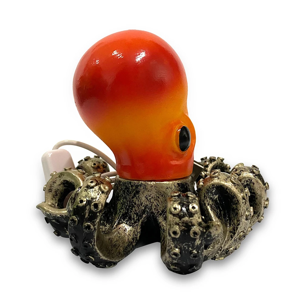 Полимерный ретро-ночник в виде осьминога светодиодный ночник глубоководный