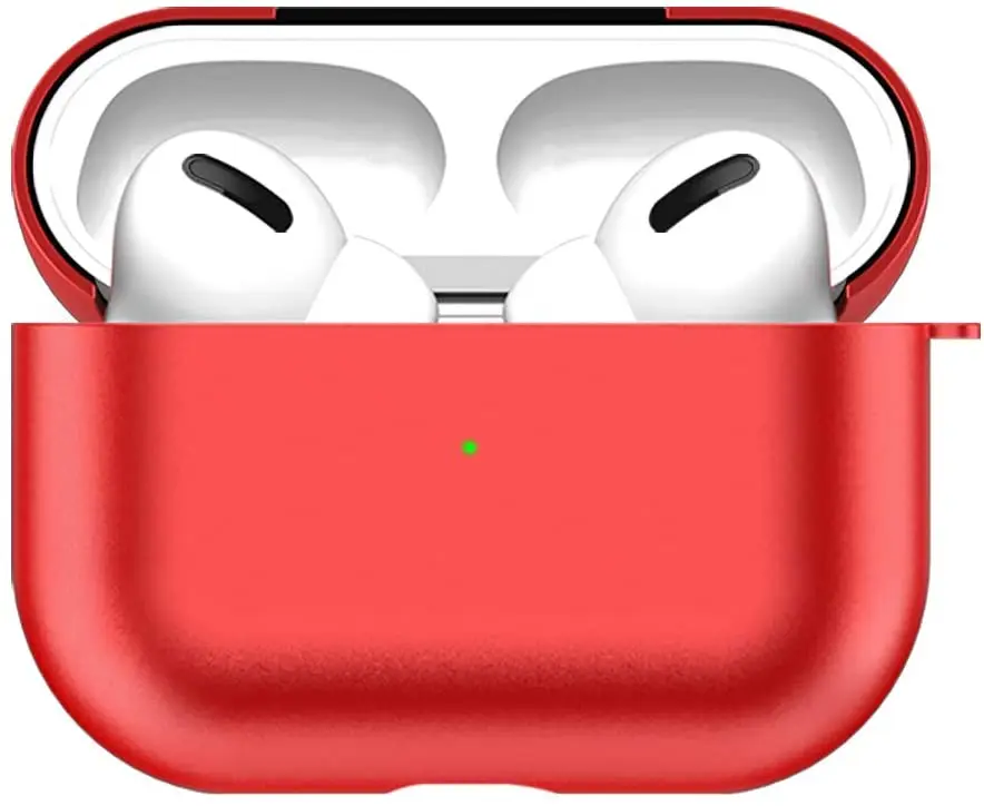 

Металлический Чехол, совместимый с AirPods Pro 2019, защитный чехол для AirPods Pro, ультратонкий металлический чехол с видимым передним светодиодом