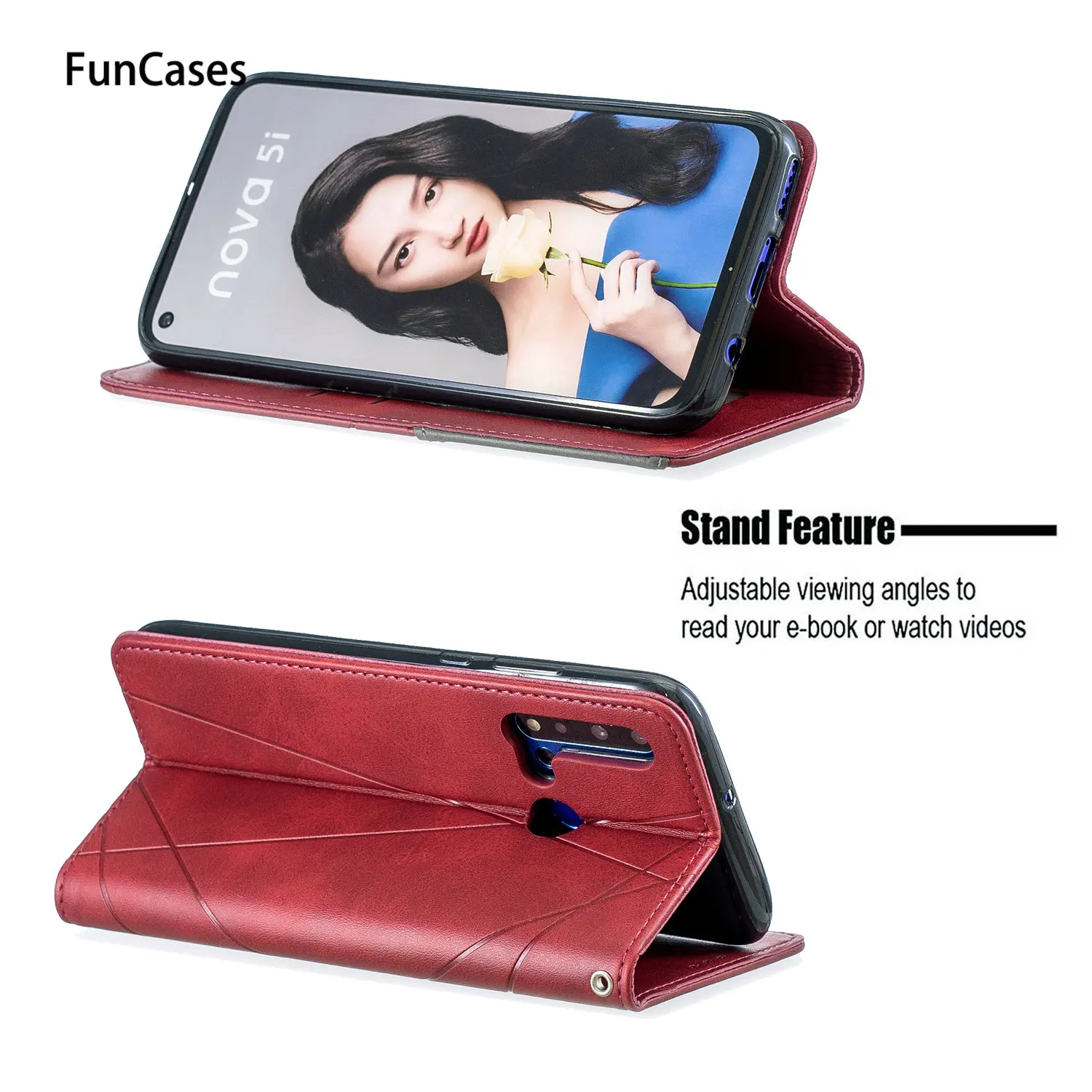 Чехлы для huawei P20 Lite 2019 Алмазный чехол Nova 5i Positivo PU кожаный флип бумажник Positivo|case for