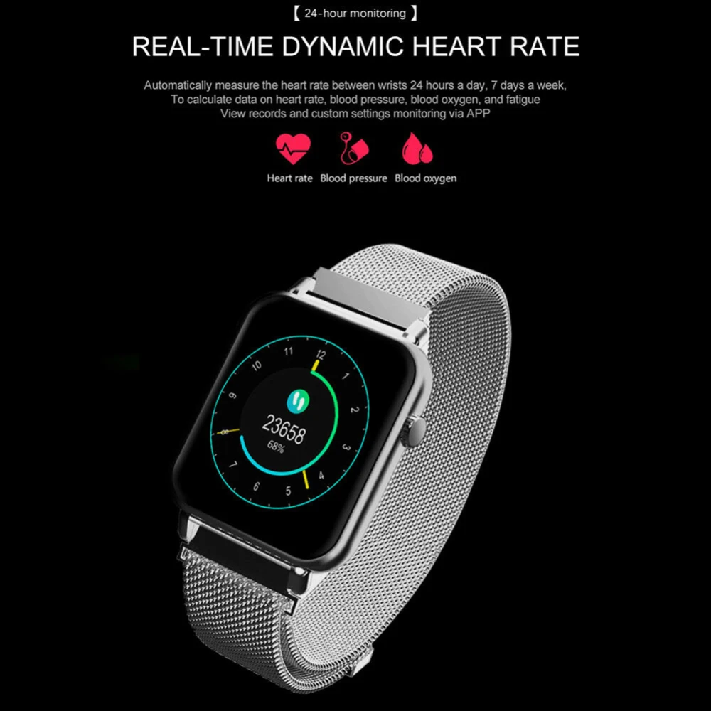 Спортивные Смарт-часы Y6 Pro 1 3 &quotBT водонепроницаемые пульсометр Монитор