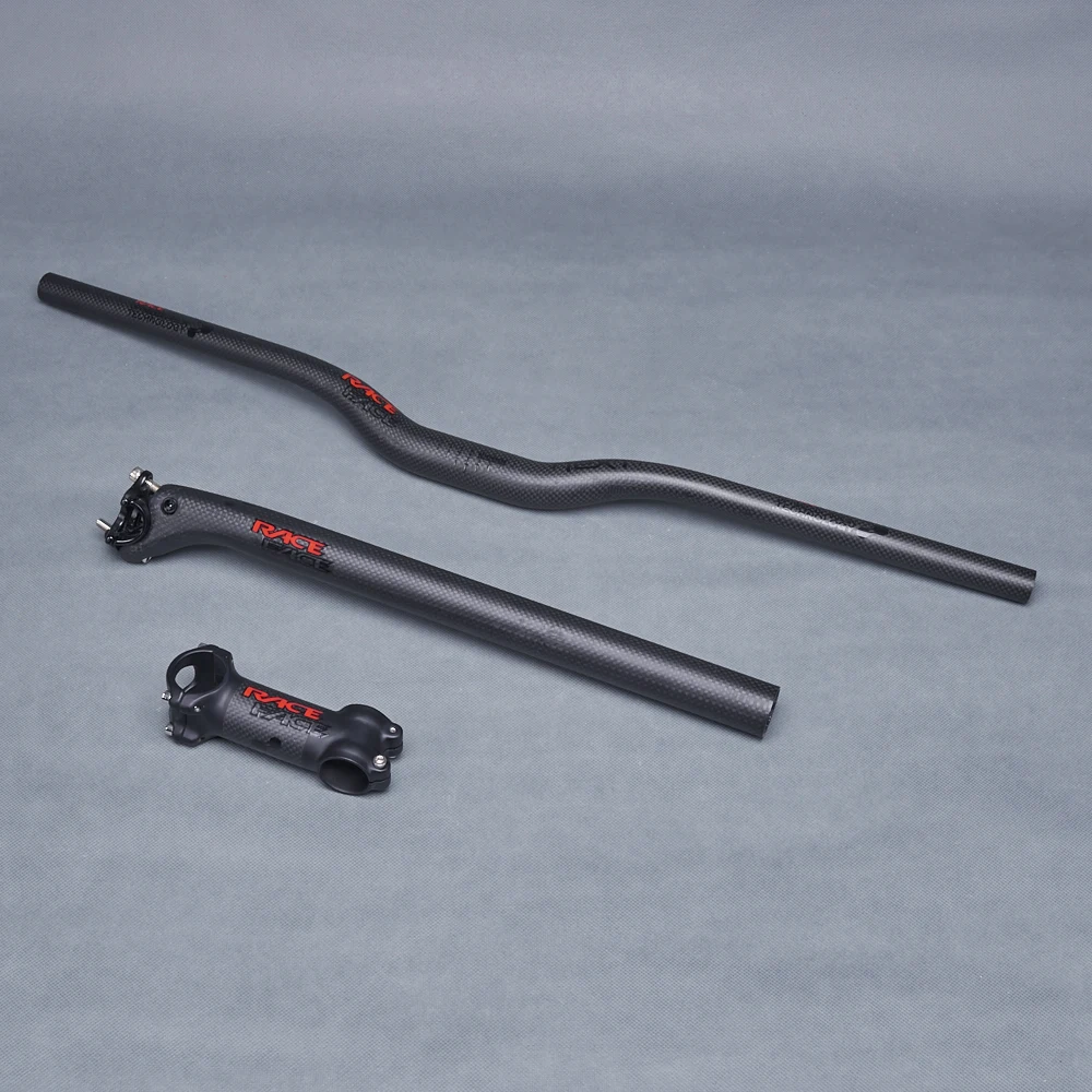 Руль для горного велосипеда TOSEEK Race Face Next черный красный матовый 3K из углеродного