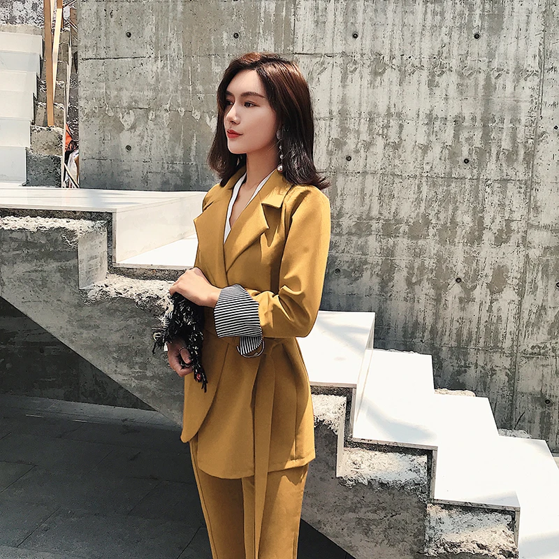 Новые широкие брюки костюм женский богиня Вентилятор маленький из двух частей и