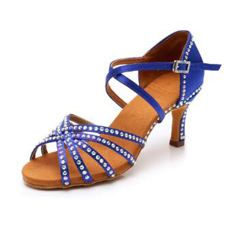 Женские блестящие туфли для латиноамериканских танцев 5 см/7 см | Спорт и