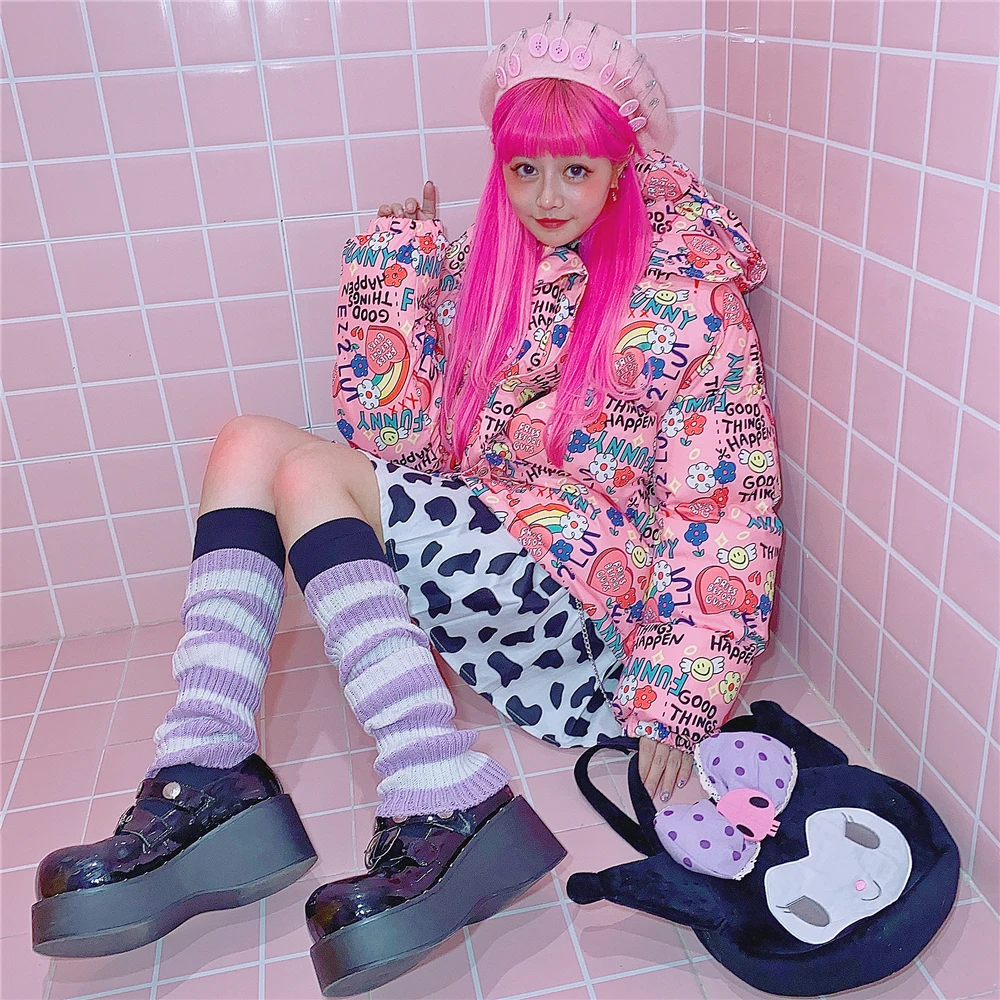 Женские теплые сапоги зимние вязаные гетры до колена свободного покроя - купить