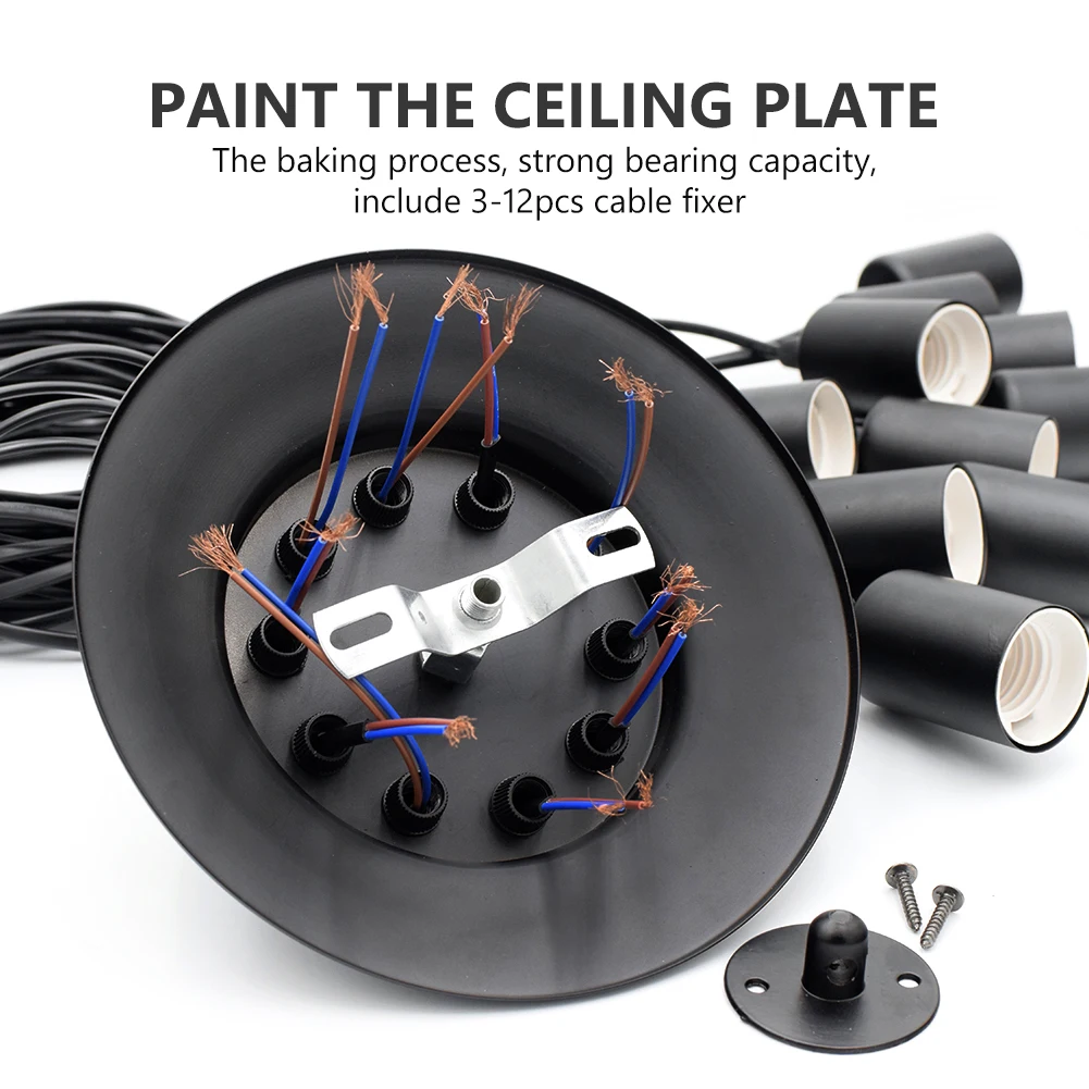 

DIY Pendant lights Modern Retro Hanging Lamps Edison Bulb Fixtures Spider Ceiling Lamp Fixture Light for Living Room Home Decor