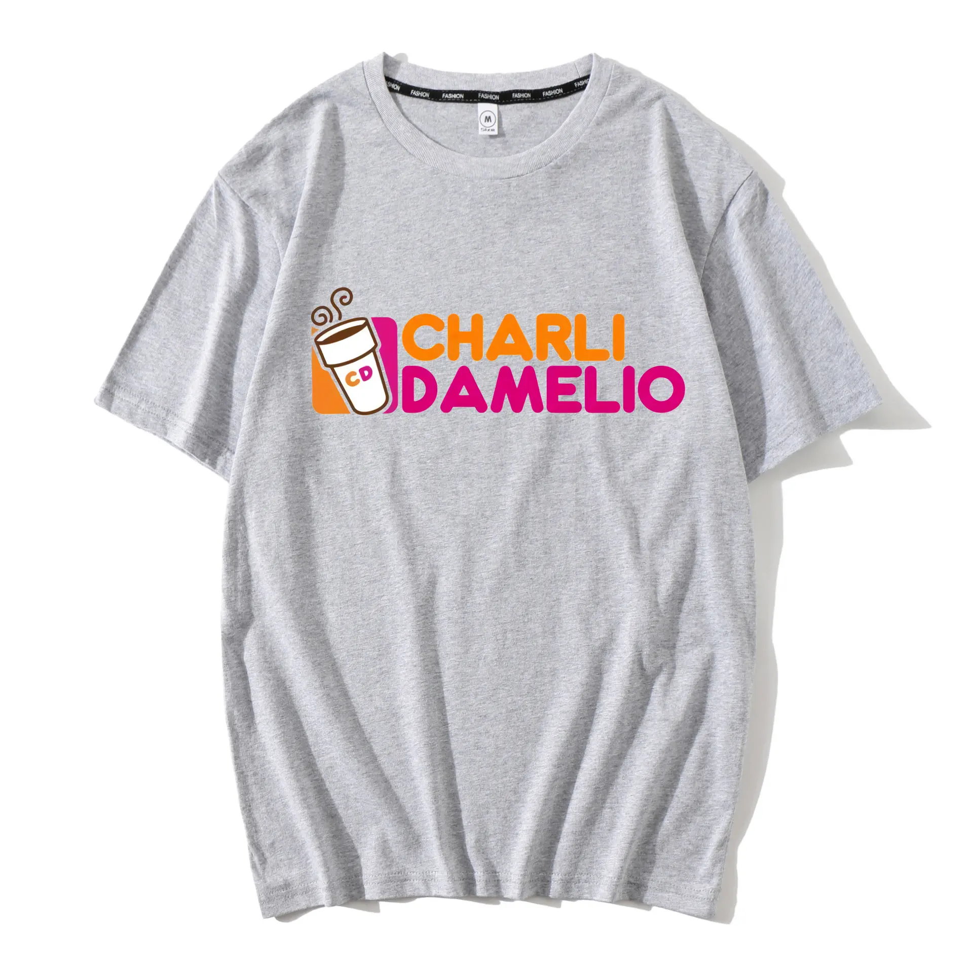 

Charli Damelio Letters Printed Cotton Tops T Shirt Women Ulzzang Vintage T Shirts Men Summer Camisas Mujer Ropa Mujer Plus Size