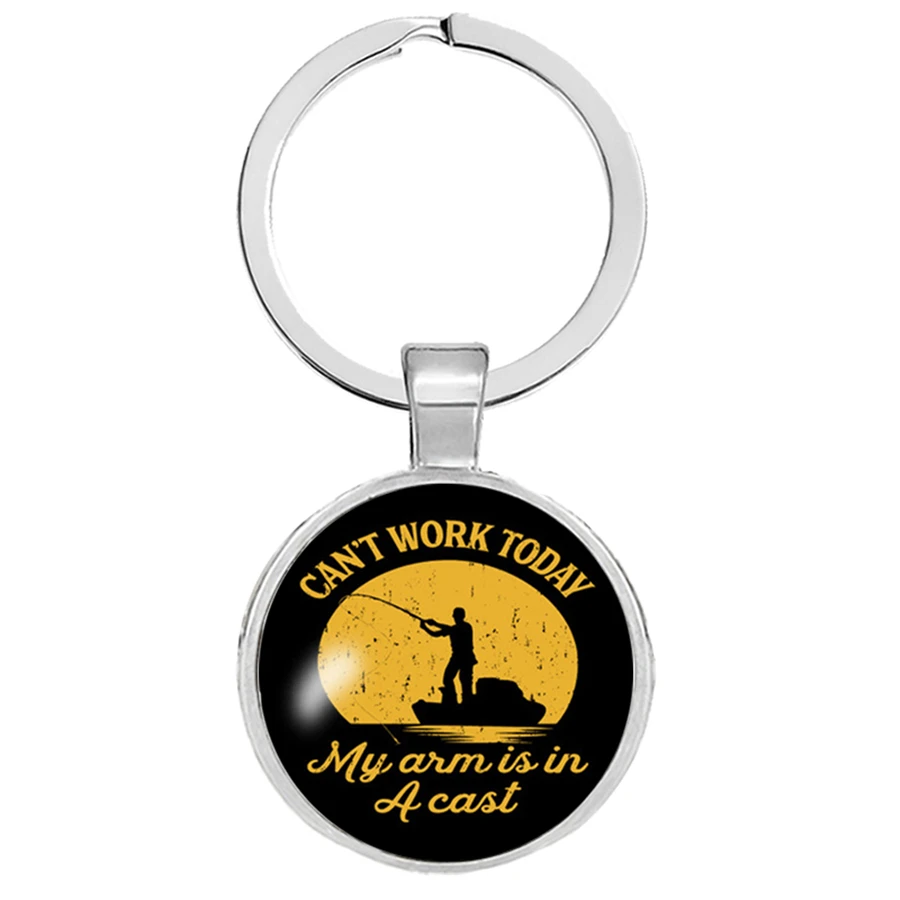 Я не могу работать Броши моя рука в литой булавки мужские Рыбалка забавная