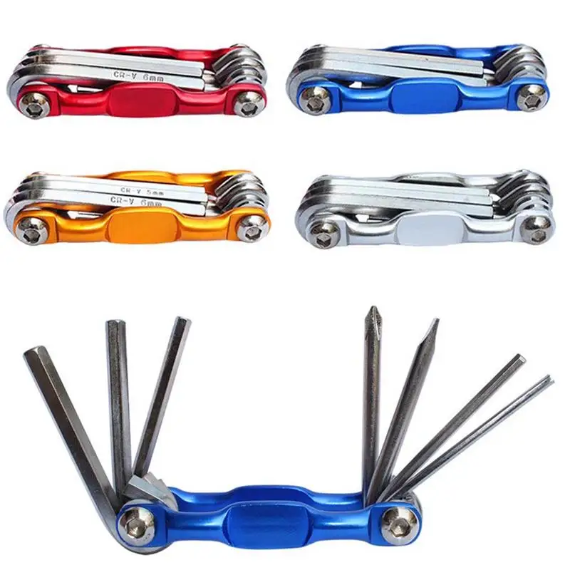 

7 In 1 Multi-Function Bike Bicycle Mechanic Repair Tool Kit Screwdriver Hexagonal Wrenches Tools