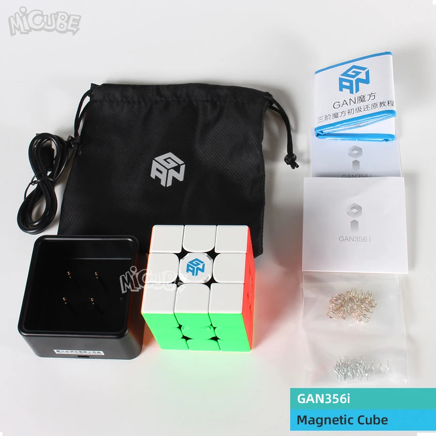 GAN356i 3x3x3 Gan 356 Air Master Advance Master Gan Air S Gan Air SM Магнитные подарки Cfop формула карты скорость магниты магические кубики 3x3 - Цвет: GAN356i